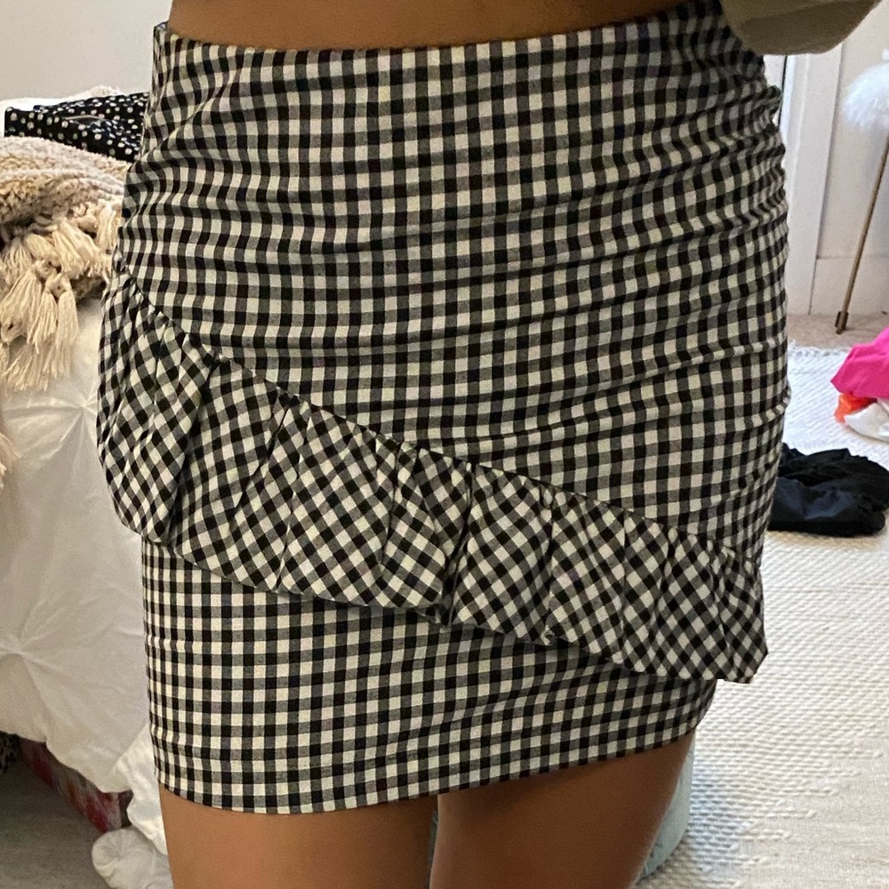 Gingham skirt